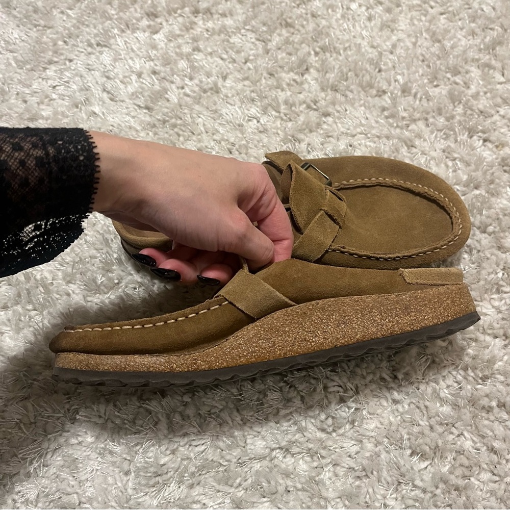 Birkenstock Buckley Brown Suede Slip-On Loafers Women’s 9 Men’s 7 40 260 - Picture 11 of 12
